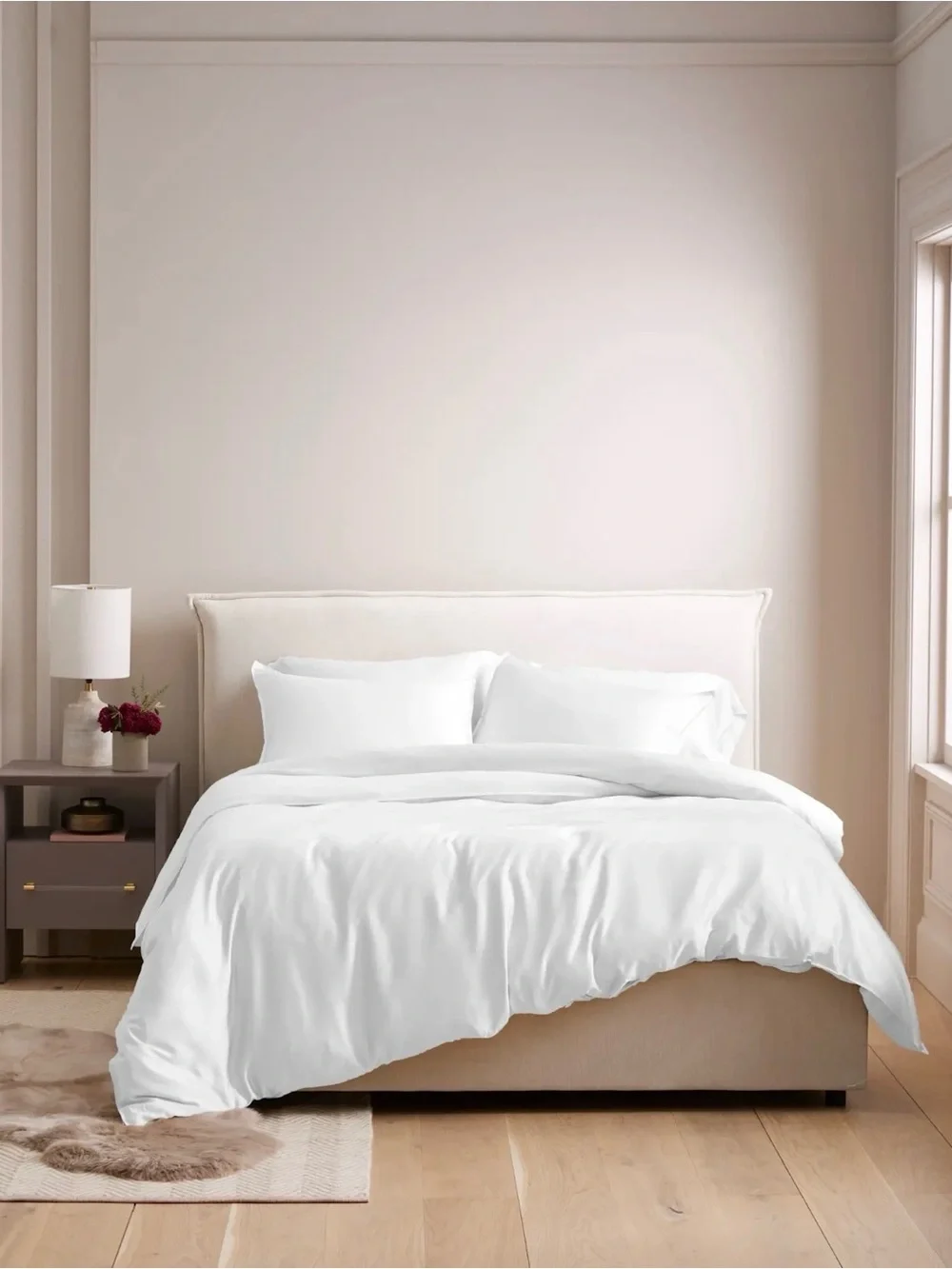 Quince Bamboo Duvet Cover in White Full/Queen 🤍